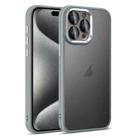 For iPhone 15 Pro Colorful Armor Lens Film Translucent Skin Feel Phone Case(Grey) - 1