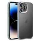 For iPhone 14 Pro Colorful Armor Lens Film Translucent Skin Feel Phone Case(Grey) - 1