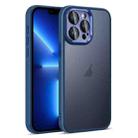 For iPhone 13 Pro Colorful Armor Lens Film Translucent Skin Feel Phone Case(Blue) - 1