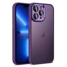 For iPhone 13 Pro Colorful Armor Lens Film Translucent Skin Feel Phone Case(Purple) - 1