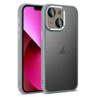 For iPhone 13 Colorful Armor Lens Film Translucent Skin Feel Phone Case(Grey) - 1