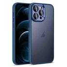 For iPhone 12 Pro Max Colorful Armor Lens Film Translucent Skin Feel Phone Case(Blue) - 1