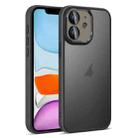 For iPhone 11 Colorful Armor Lens Film Translucent Skin Feel Phone Case(Black) - 1