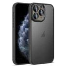 For iPhone 11 Pro Colorful Armor Lens Film Translucent Skin Feel Phone Case(Black) - 1