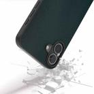 For iPhone 16 Plus PU Leather Black Frame Full Coverage Phone Case(Green) - 3