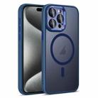 For iPhone 15 Pro Colorful Armor Lens Film Translucent Skin Feel MagSafe Phone Case(Blue) - 1