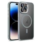 For iPhone 14 Pro Colorful Armor Lens Film Translucent Skin Feel MagSafe Phone Case(Grey) - 1