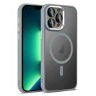 For iPhone 13 Pro Max Colorful Armor Lens Film Translucent Skin Feel MagSafe Phone Case(Grey) - 1