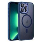 For iPhone 13 Pro Max Colorful Armor Lens Film Translucent Skin Feel MagSafe Phone Case(Blue) - 1