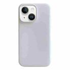 For iPhone 14 Jelly 2 in 1 TPU Hybrid PC Phone Case(White) - 1