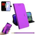 For Xiaomi Redmi 9A Imitated Mirror Surface Horizontal Flip Leather Case with Holder & Card Slots & Wallet & Lanyard(Purple) - 1