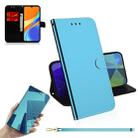 For Xiaomi Redmi 9C Imitated Mirror Surface Horizontal Flip Leather Case with Holder & Card Slots & Wallet & Lanyard(Blue) - 1