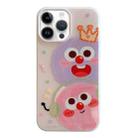 For iPhone 15 Pro Max Jelly 2 in 1 TPU Hybrid PC Phone Case(Crown Monster) - 1