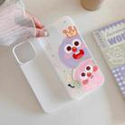 For iPhone 15 Pro Max Jelly 2 in 1 TPU Hybrid PC Phone Case(Crown Monster) - 3