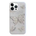 For iPhone 15 Pro Max Jelly 2 in 1 TPU Hybrid PC Phone Case(Big Butterfly) - 1