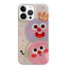 For iPhone 15 Pro Jelly 2 in 1 TPU Hybrid PC Phone Case(Crown Monster) - 1
