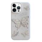 For iPhone 15 Pro Jelly 2 in 1 TPU Hybrid PC Phone Case(Big Butterfly) - 1