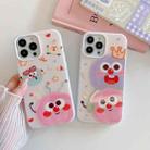 For iPhone 15 Jelly 2 in 1 TPU Hybrid PC Phone Case(Crown Monster) - 2