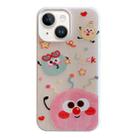 For iPhone 15 Jelly 2 in 1 TPU Hybrid PC Phone Case(Lucky Monster) - 1