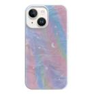 For iPhone 15 Jelly 2 in 1 TPU Hybrid PC Phone Case(Dyeing Moon) - 1