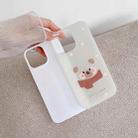 For iPhone 14 Jelly 2 in 1 TPU Hybrid PC Phone Case(Spotted Rabbit) - 3