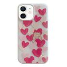 For iPhone 11 Jelly 2 in 1 TPU Hybrid PC Phone Case(Red Heart Bear) - 1