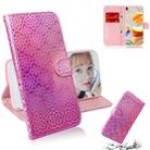 For LG K61 Solid Color Colorful Magnetic Buckle Horizontal Flip PU Leather Case with Holder & Card Slots & Wallet & Lanyard(Pink) - 1