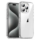 For iPhone 15 Pro PC Hybrid TPU Full Coverage Shockproof Phone Case(Transparent) - 1