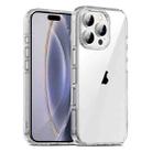 For iPhone 16 Pro PC Hybrid TPU Full Coverage Shockproof Phone Case(Transparent) - 1