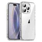 For iPhone 16 Pro Max PC Hybrid TPU Full Coverage Shockproof Phone Case(Transparent) - 1