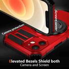 For iPhone 12 Rotating Magnetic Holder Phone Case(Red) - 2