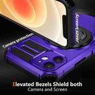 For iPhone 12 Rotating Magnetic Holder Phone Case(Purple) - 2