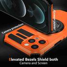 For iPhone 12 Pro Max Rotating Magnetic Holder Phone Case(Orange) - 2