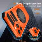 For iPhone 12 Pro Max Rotating Magnetic Holder Phone Case(Orange) - 3