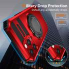 For iPhone 12 Pro Max Rotating Magnetic Holder Phone Case(Red) - 3