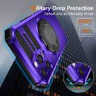 For iPhone 12 Pro Max Rotating Magnetic Holder Phone Case(Purple) - 3