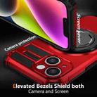 For iPhone 13 Rotating Magnetic Holder Phone Case(Red) - 2