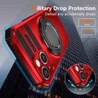 For iPhone 13 Rotating Magnetic Holder Phone Case(Red) - 3