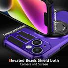 For iPhone 13 Rotating Magnetic Holder Phone Case(Purple) - 2