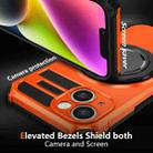 For iPhone 14 Rotating Magnetic Holder Phone Case(Orange) - 2