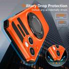 For iPhone 14 Rotating Magnetic Holder Phone Case(Orange) - 3