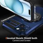 For iPhone 15 Rotating Magnetic Holder Phone Case(Royal Blue) - 2