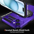 For iPhone 15 Rotating Magnetic Holder Phone Case(Purple) - 2