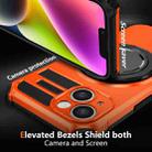 For iPhone 14 Plus Rotating Magnetic Holder Phone Case(Orange) - 2