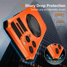 For iPhone 14 Pro Rotating Magnetic Holder Phone Case(Orange) - 3