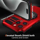 For iPhone 14 Pro Max Rotating Magnetic Holder Phone Case(Red) - 2