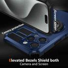 For iPhone 15 Pro Max Rotating Magnetic Holder Phone Case(Royal Blue) - 2