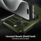 For iPhone 15 Pro Max Rotating Magnetic Holder Phone Case(Dark Green) - 2