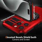 For iPhone 15 Pro Rotating Magnetic Holder Phone Case(Red) - 2