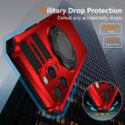 For iPhone 15 Pro Rotating Magnetic Holder Phone Case(Red) - 3